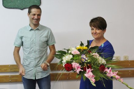 Podziękowanie dla Grażyny Szalbot za wieloletnią pracę w biurze Rady Miasta Wisła